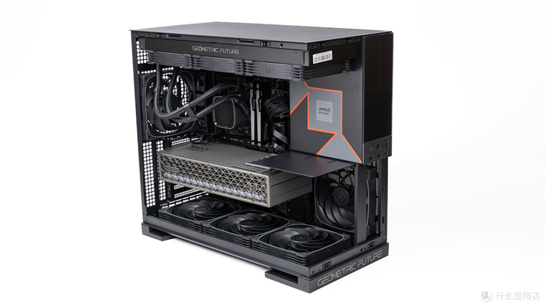 9950X3D+华硕X870-PLUS+RX 9070 XT+Model5装机:点燃AMD信仰之力