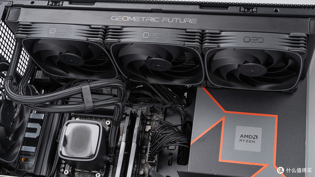 9950X3D+华硕X870-PLUS+RX 9070 XT+Model5装机:点燃AMD信仰之力