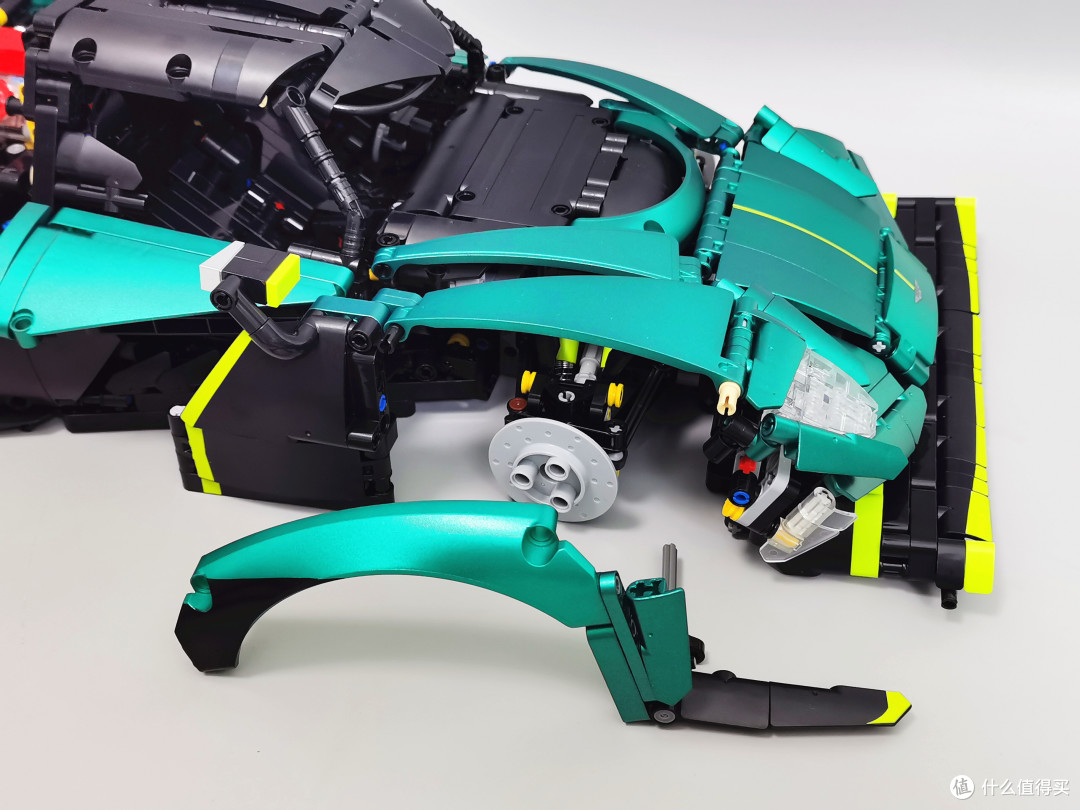全印刷件,有变速箱,有动力快装快拆功能,1:8积木赛车-Valkyrie