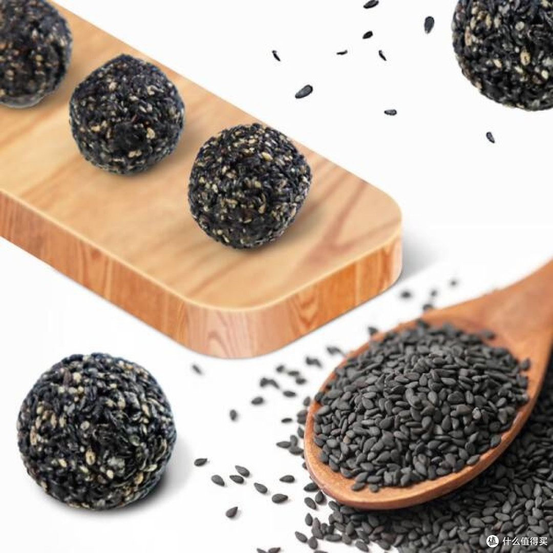 思宏 200g 蜂蜜熟黑芝麻球：独立小包，即食健康代餐新选择