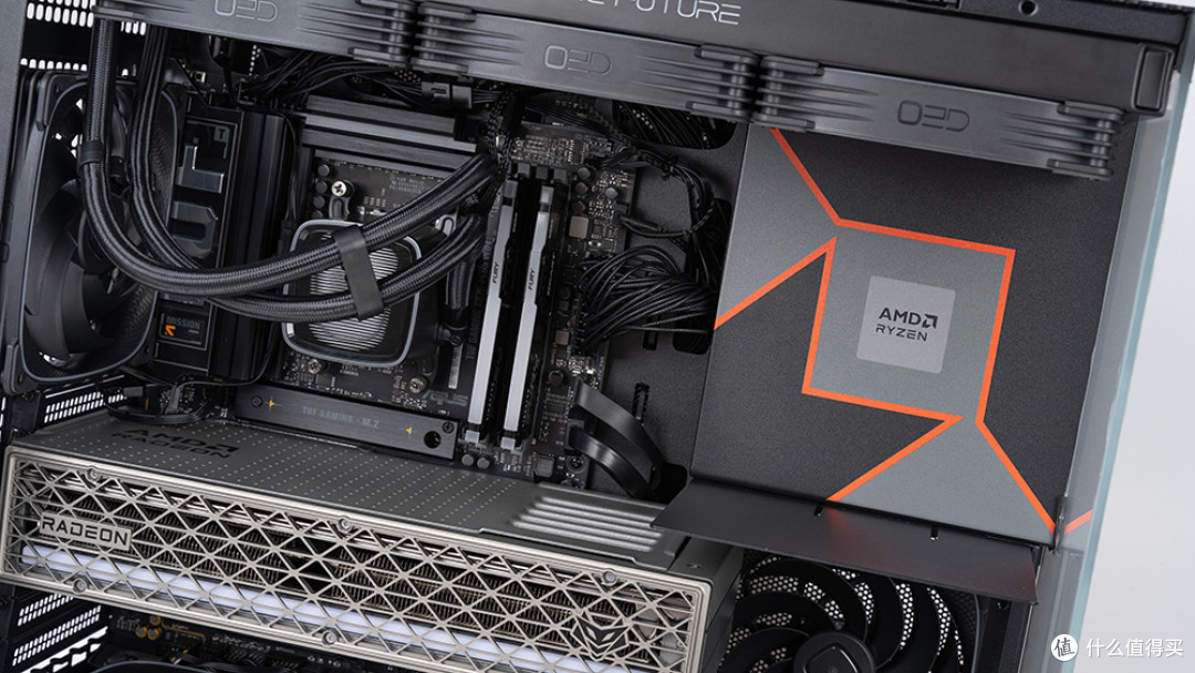 9950X3D+华硕X870-PLUS+RX 9070 XT+Model5装机:点燃AMD信仰之力