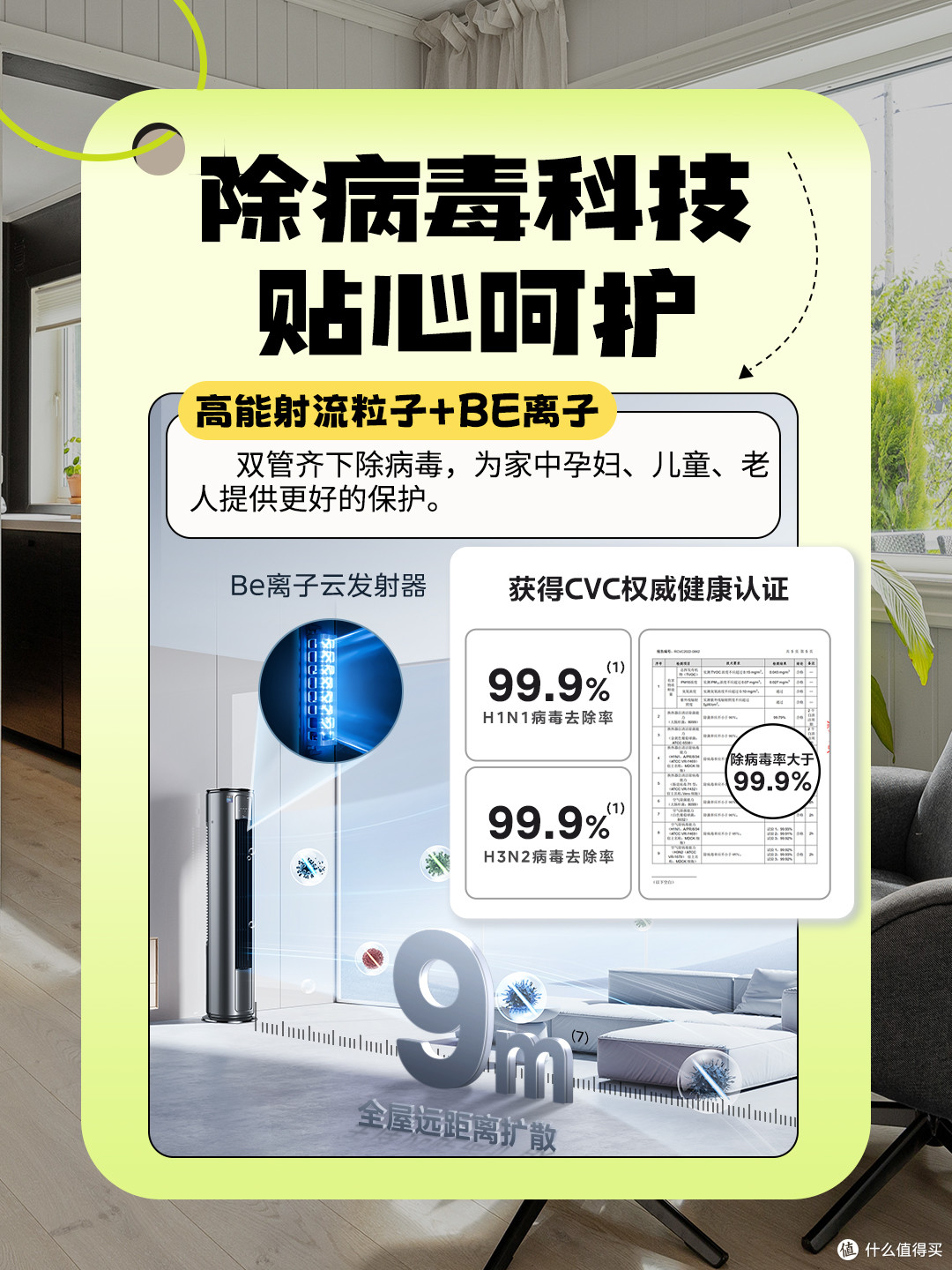 还在纠结选空调?美的【巨瀑风】VC201 一步到位!
