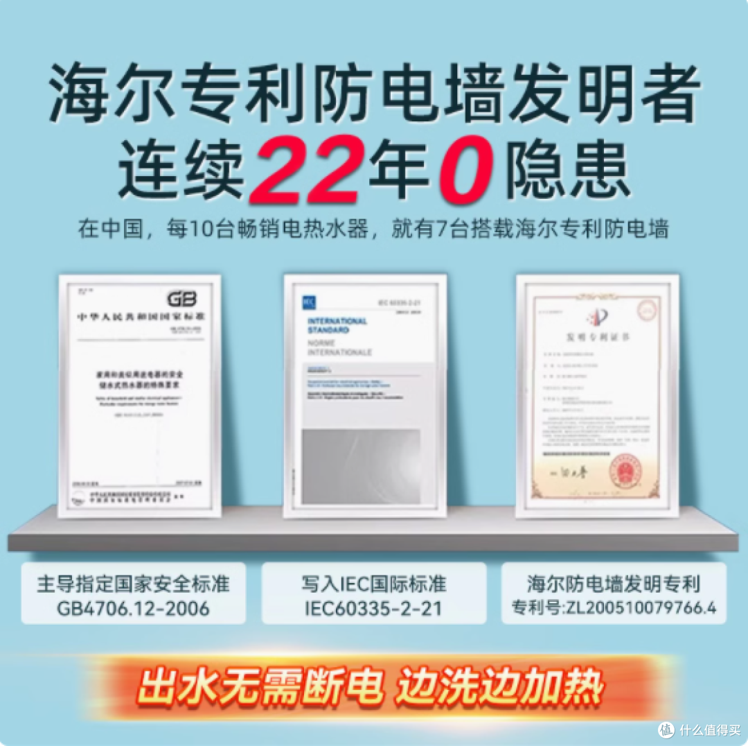 海尔智家 Leader 电热水器:畅享便捷热水生活