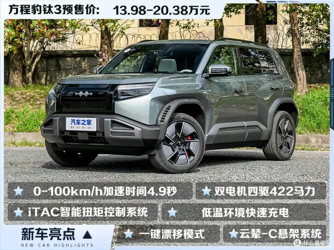 方程豹钛3来袭:配备无人机/一键漂移模式,预售13.98万起!
