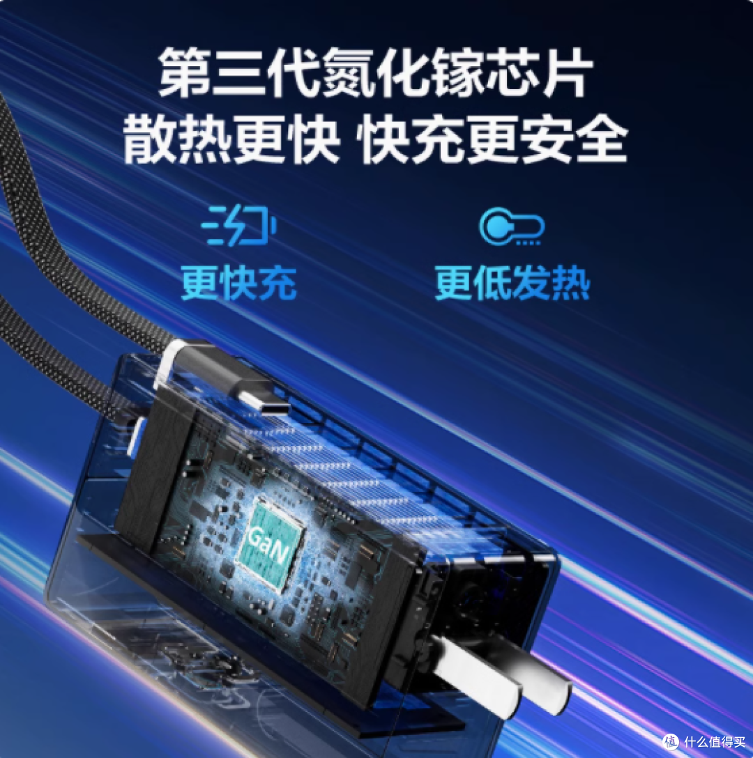 萤石爱可途 30W 快充带插头三合一氮化镓充电器 7000mAh 移动电源