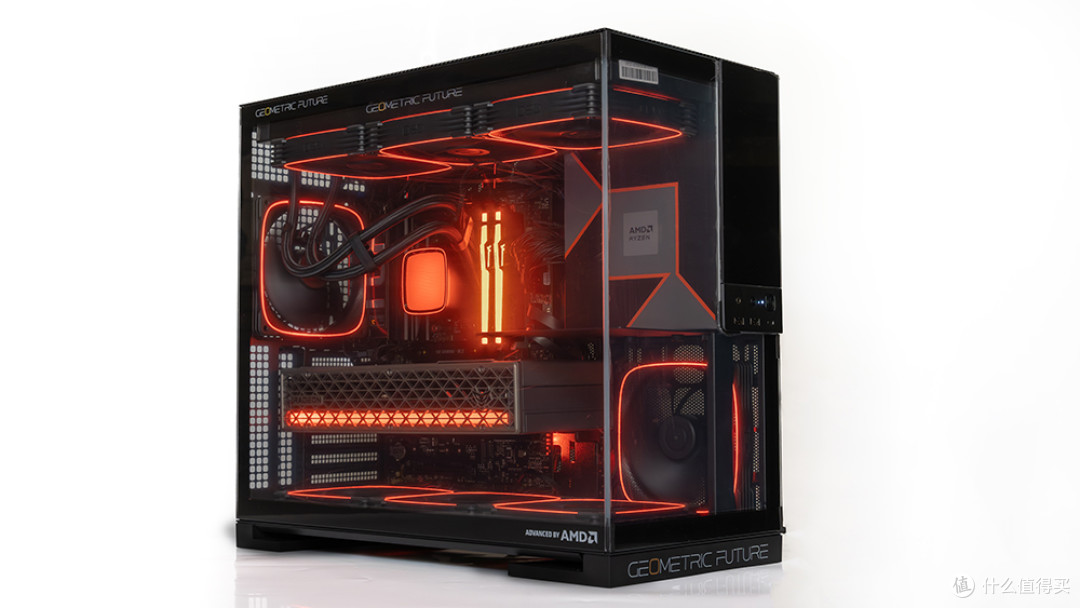 9950X3D+华硕X870-PLUS+RX 9070 XT+Model5装机:点燃AMD信仰之力