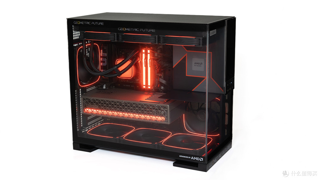 9950X3D+华硕X870-PLUS+RX 9070 XT+Model5装机:点燃AMD信仰之力