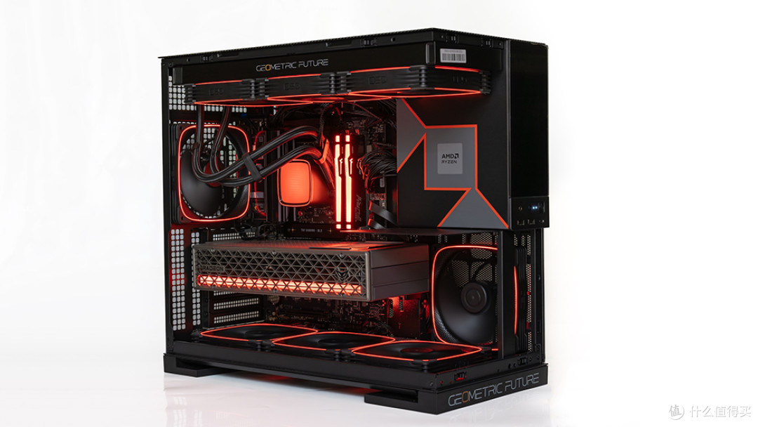 9950X3D+华硕X870-PLUS+RX 9070 XT+Model5装机:点燃AMD信仰之力