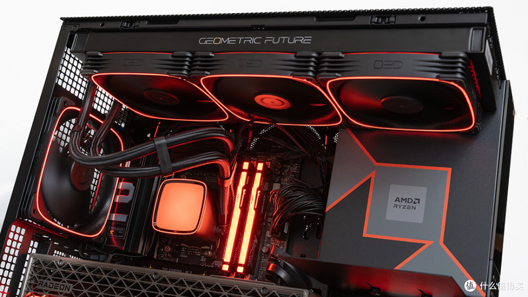 9950X3D+华硕X870-PLUS+RX 9070 XT+Model5装机:点燃AMD信仰之力