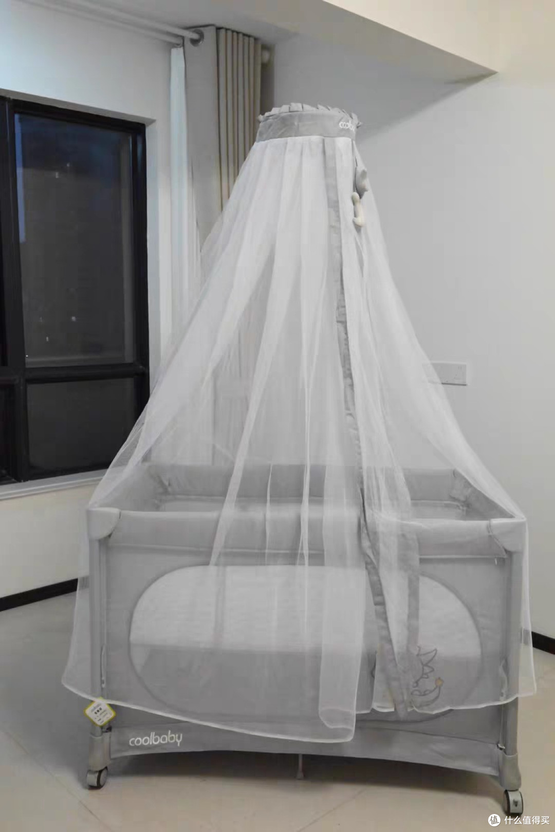 coolbaby一秒开合婴儿床多功能可拼接大床可移动便携新生宝宝床