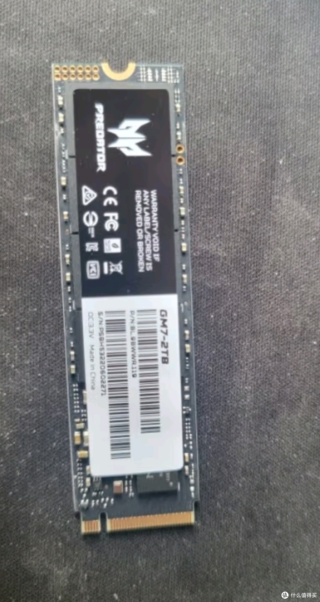 宏碁掠夺者1TB SSD固态硬盘 M.2接口GM6系列|NVMe PCIe 4.0