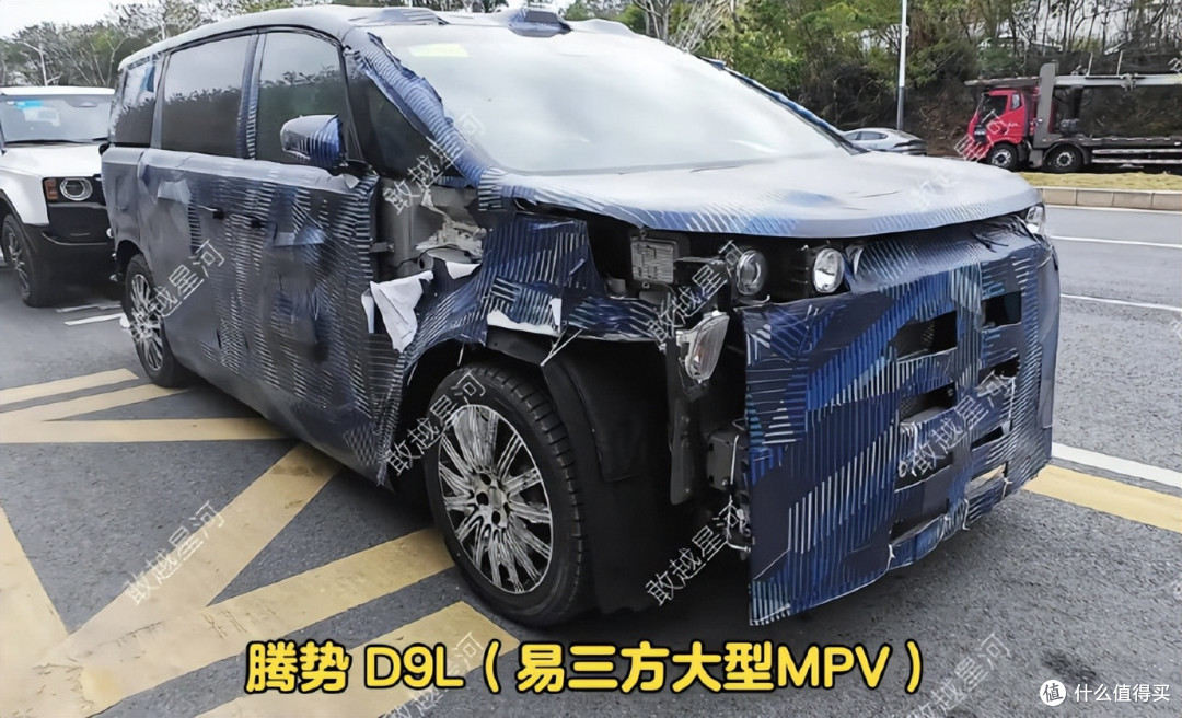 腾势大型MPV谍照曝光！一款比腾势D9更大更强的MPV，预计今年亮相