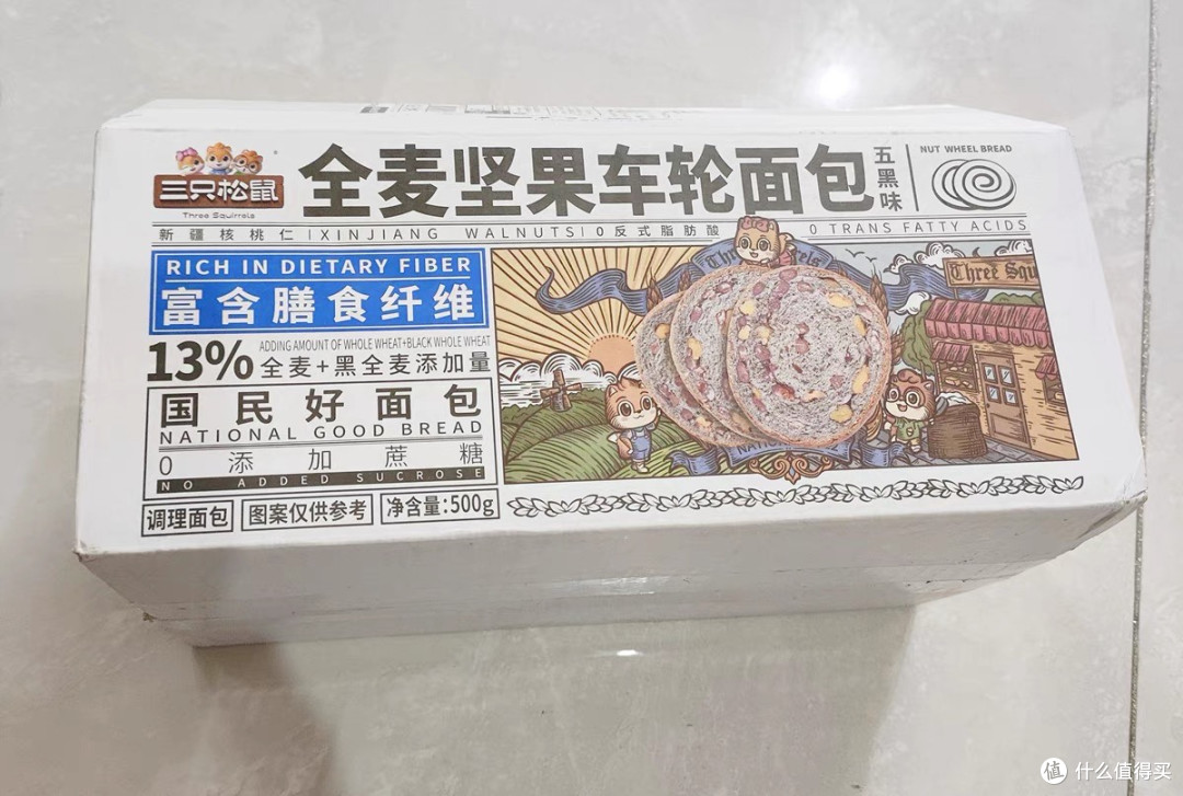 三只松鼠坚果车轮面包:健康与美味的完美融合