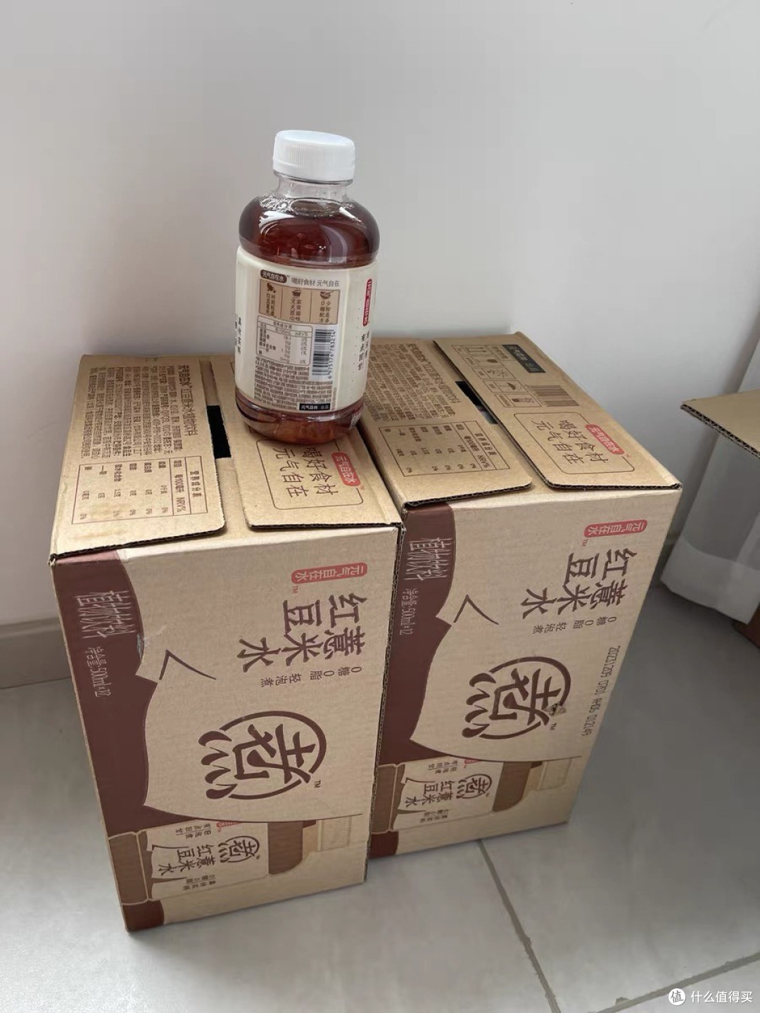 元气森林好自在红豆薏米水，夏日里的清新之选