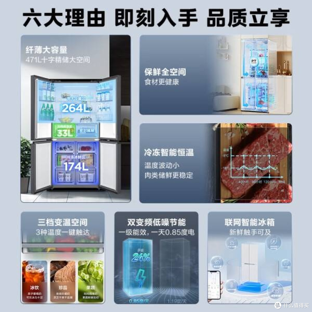 美的471升冰箱：家庭储鲜好帮手