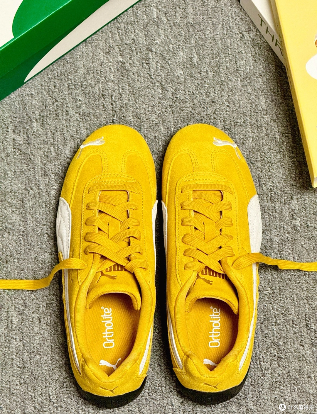 PUMA SPEEDCAT薄底赛车鞋，这双“姜饼黄”到底有多香？