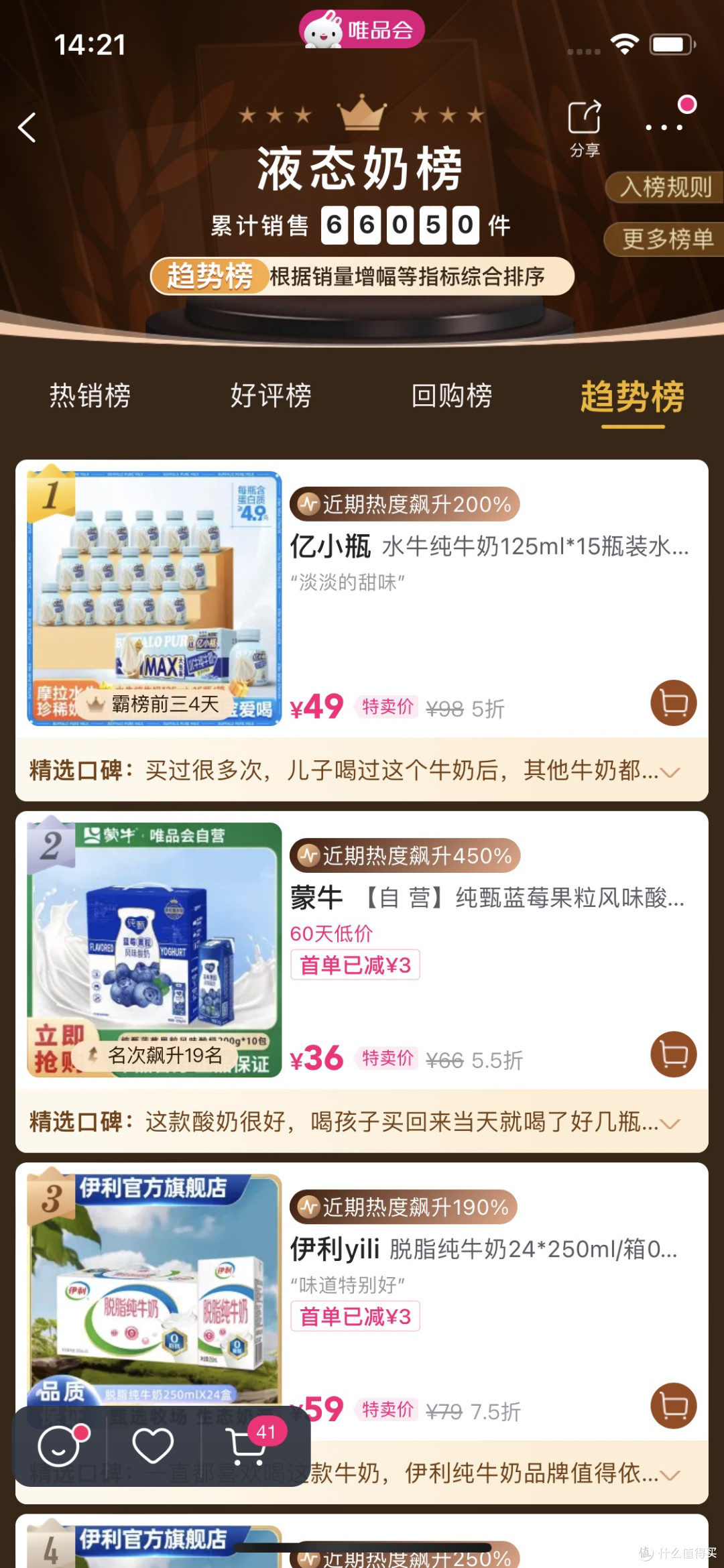 唯品会液态奶榜首揭秘：亿小瓶水牛纯牛奶凭什么脱颖而出？
