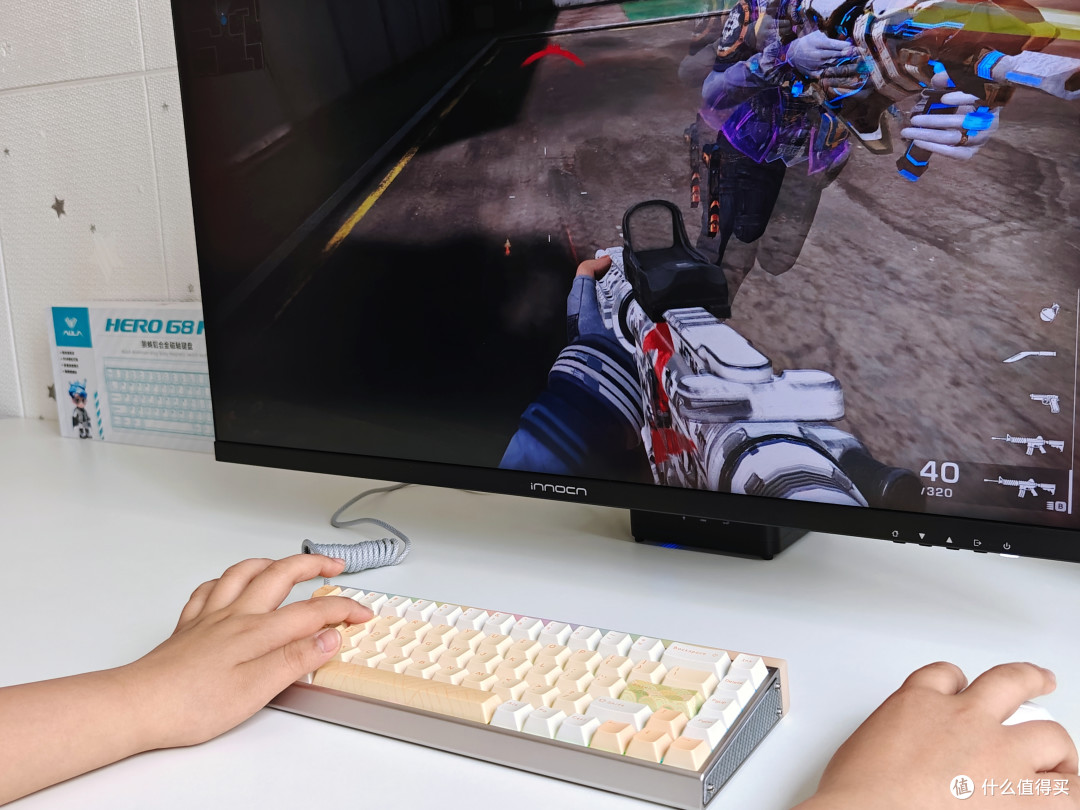 指尖敲出的星光流转——狼蛛HERO 68 HE Ultra铝坨坨磁轴键盘