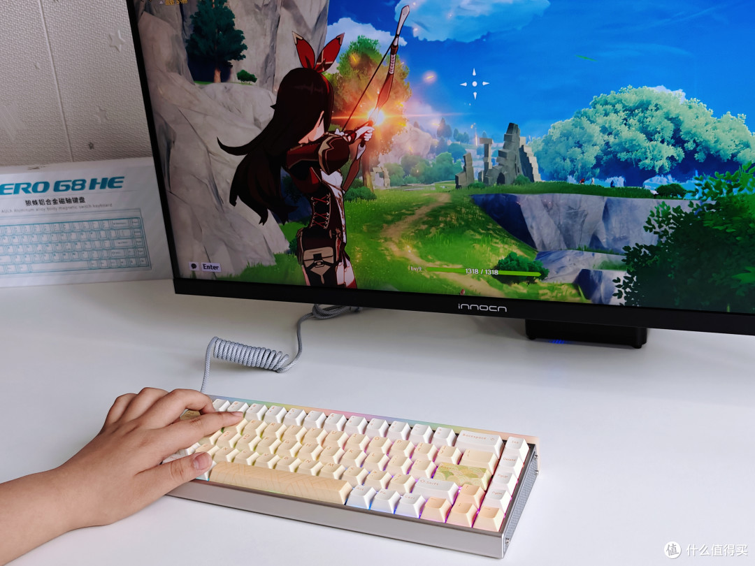 指尖敲出的星光流转——狼蛛HERO 68 HE Ultra铝坨坨磁轴键盘