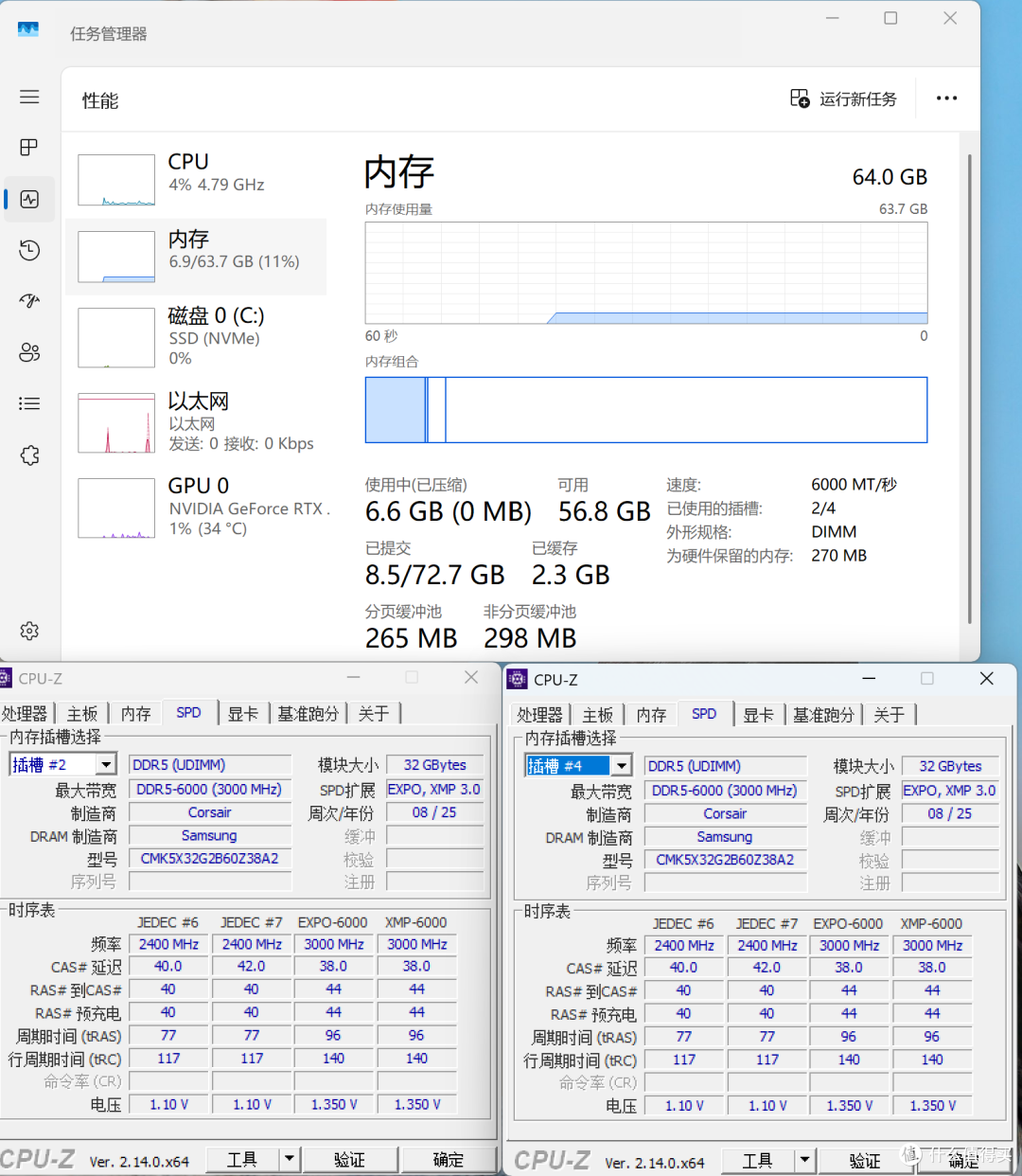 想本地部署AI,64G内存加5070TI以上显卡少不了