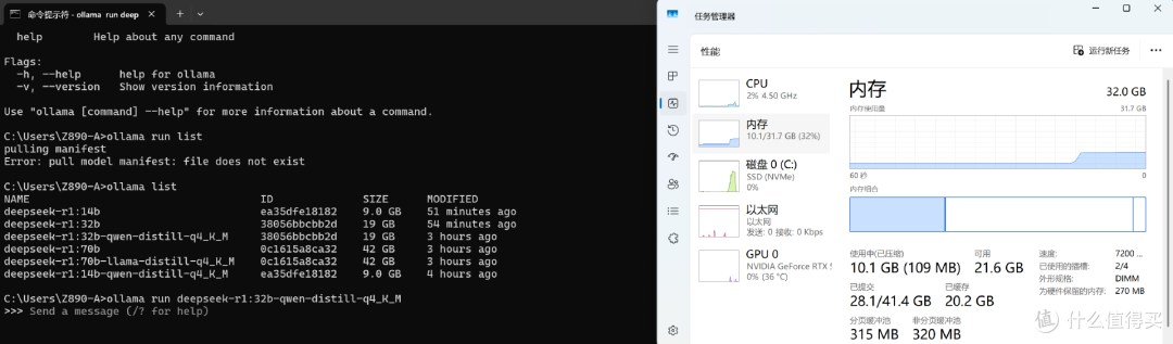 想本地部署AI,64G内存加5070TI以上显卡少不了