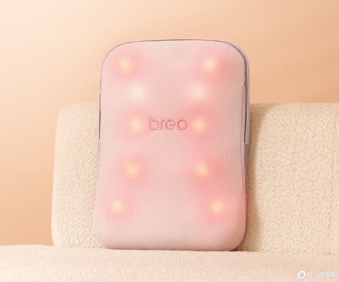 倍轻松(breo)Back 5腰部按摩器:揉捏热敷俱全,专业级按摩体验
