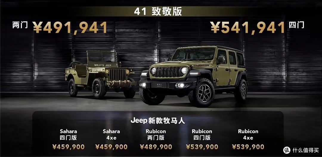Jeep牧马人41致敬版上市