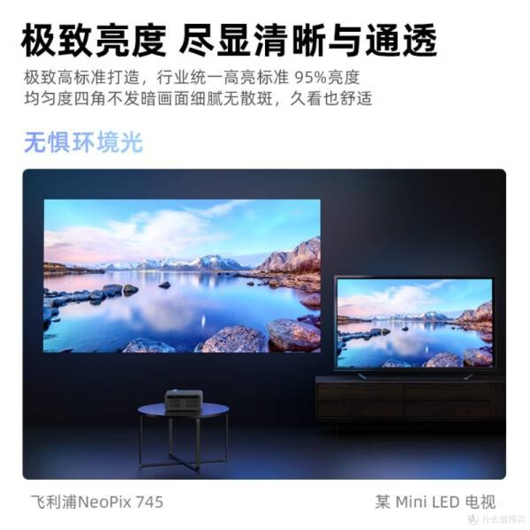 飞利浦NeoPix745投影仪:超清高亮无感对焦,重塑极致办公新境界
