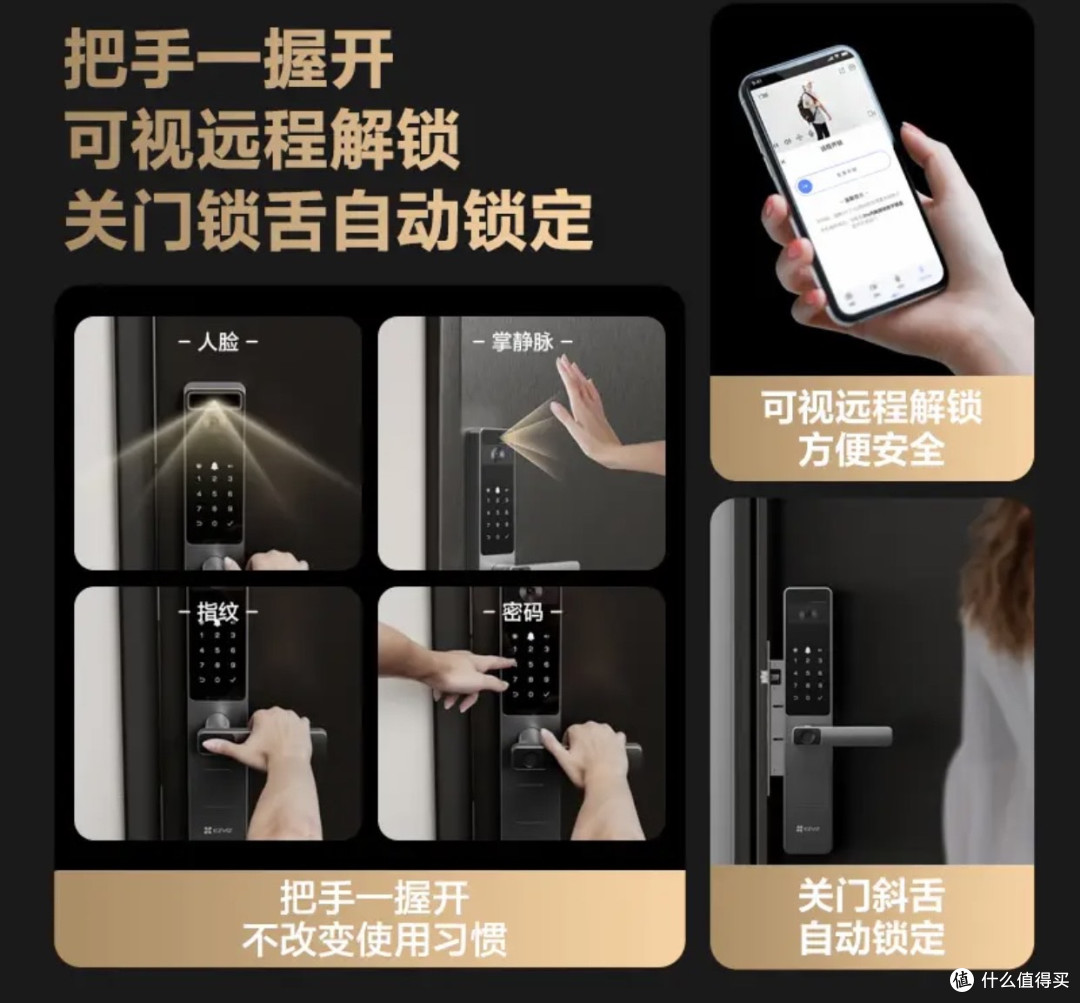 萤石DL20FVS智能锁，我才知道之前的门白守了！