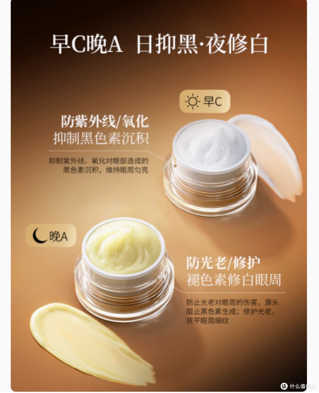 眼周焕亮的秘密武器:aGEsa 早 C 晚 A 眼霜 40g