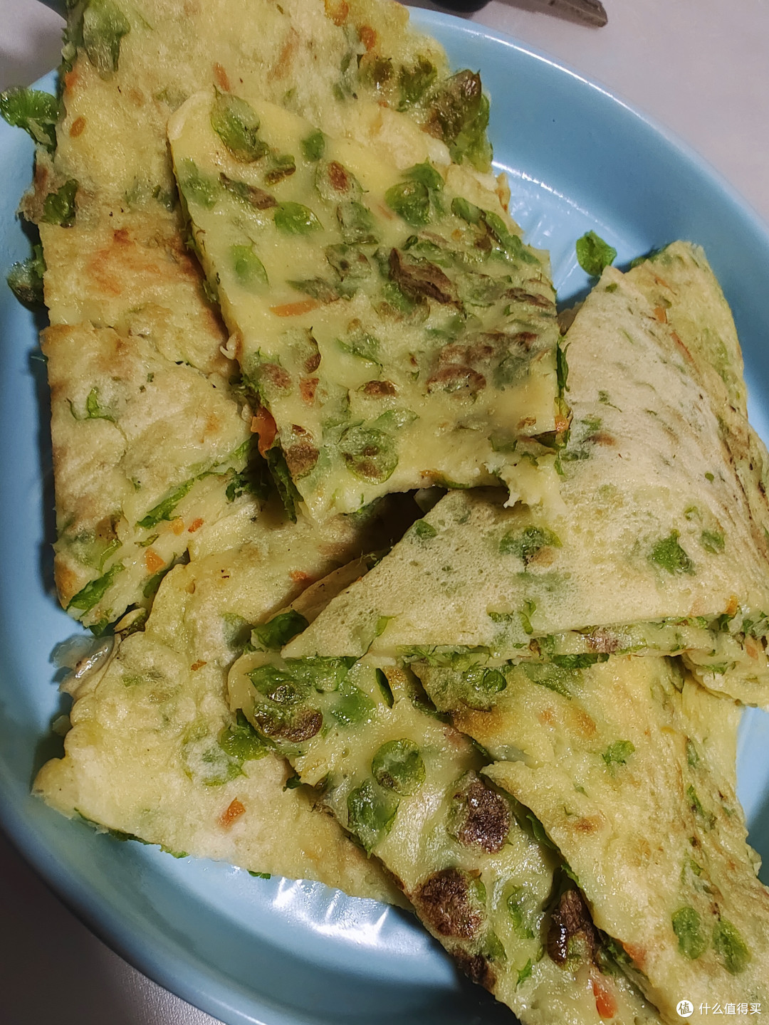 应季新鲜的榆钱鸡蛋饼