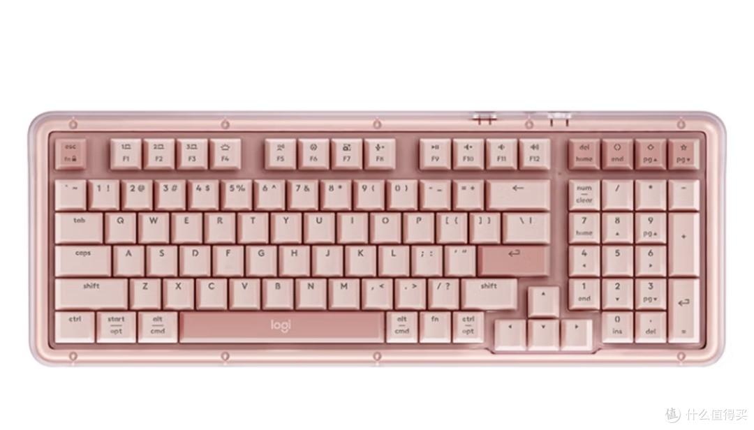 罗技ALTO KEYS K98S，粉色梦幻与高效办公的邂逅。_键盘_什么值得买