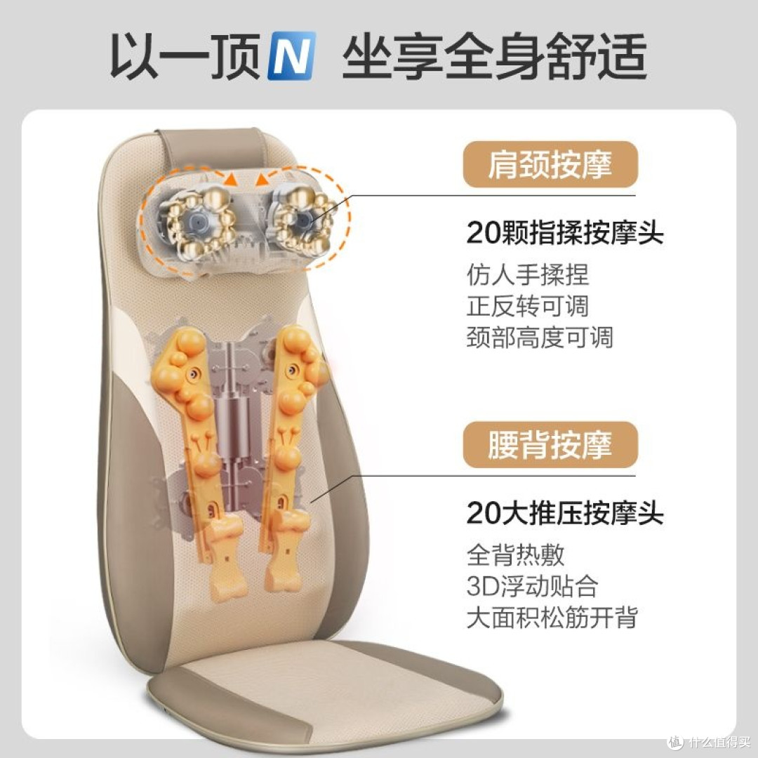 按摩椅太贵难以下手,买个按摩垫先试试