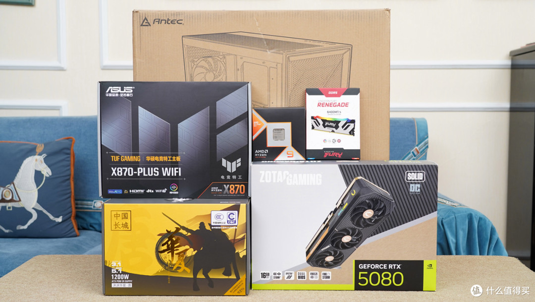 游戏生产力无短板,9950X3D评测&华硕TUF X870、索泰5080装机秀