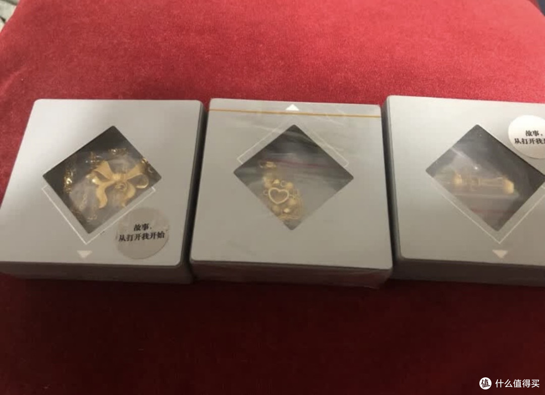 周大福心形爱心黄金双层手链