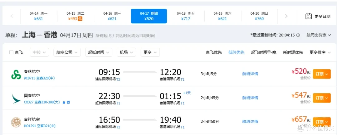 国泰春秋打起价格战了!飞海南300多,东航转机票比随心飞都便宜