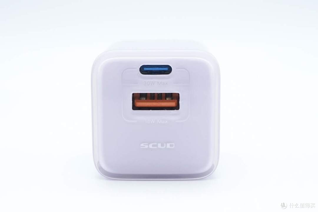 拆解报告：SCUD飞毛腿30W 1A1C大冰块氮化镓充电器