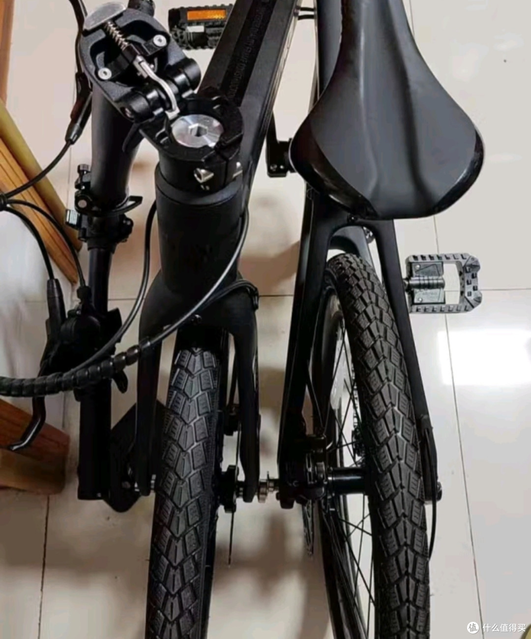 VIQI 微琦碳纤维折叠自行车成人超轻喜玛诺变速20寸9速油刹轻便