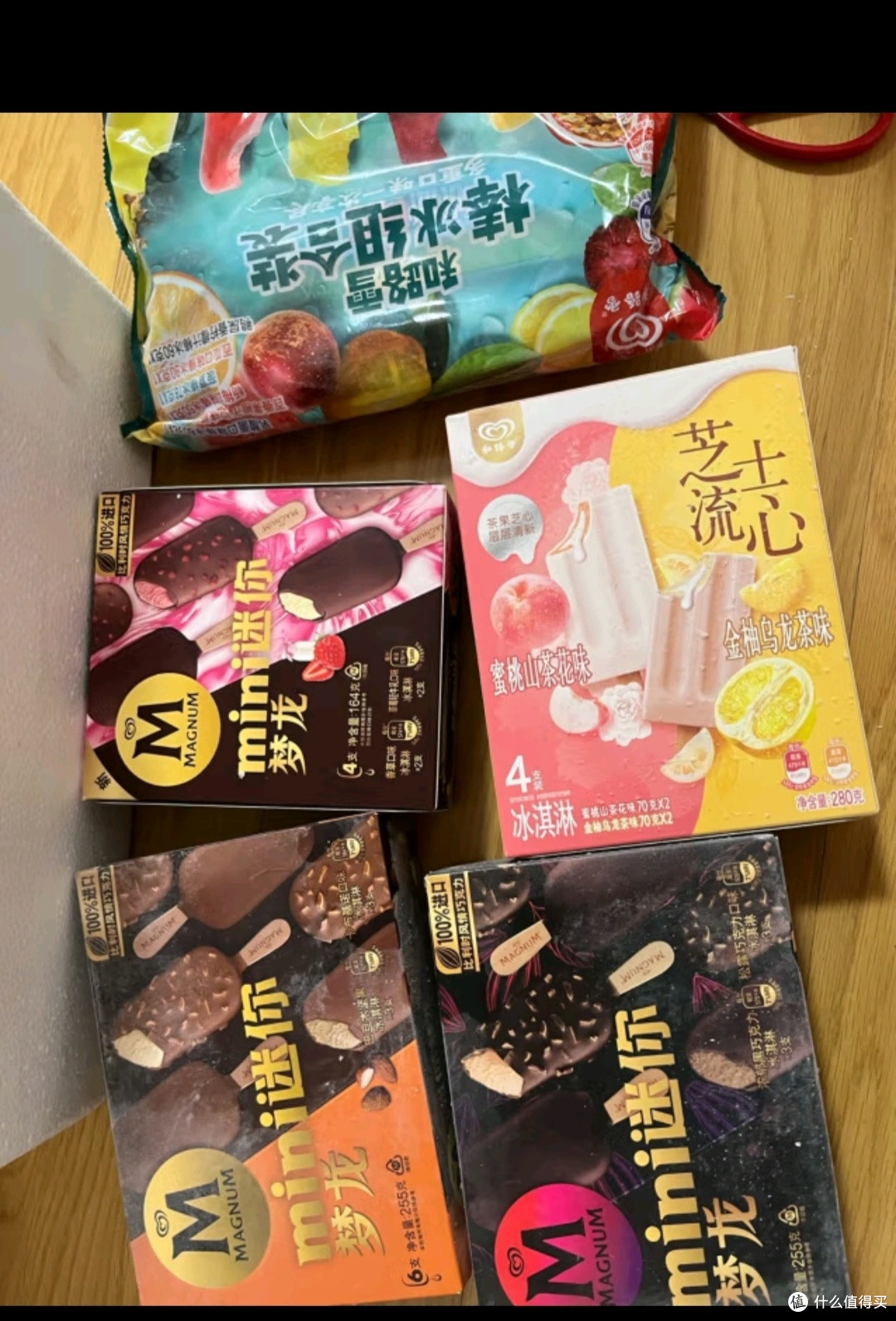 梦龙【王嘉尔推荐】和路雪迷你梦龙香草+松露口味冰淇淋 42g*