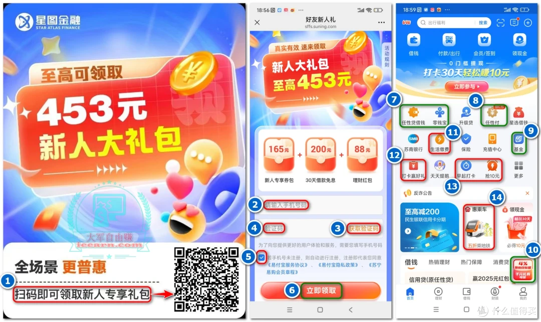 星图金融：苏宁控股，注册享至高453元新人大礼包！插图