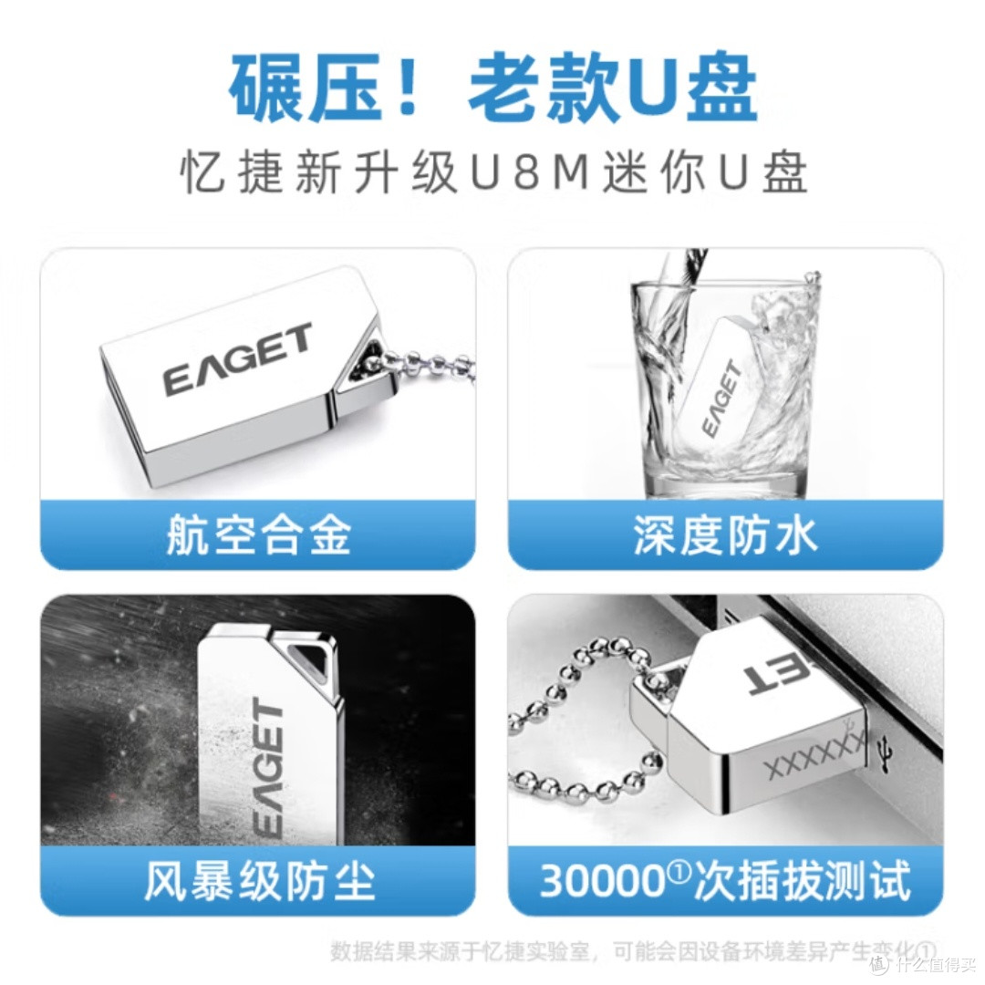 忆捷U8M 32GB U盘:金属高速便携