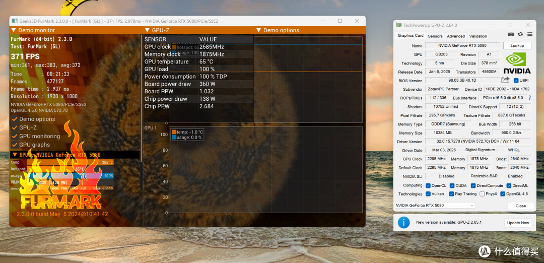 AMD R9 9950X3D 真强!搭配华硕 TUF X870-PLUS 与 索泰 RTX 5080