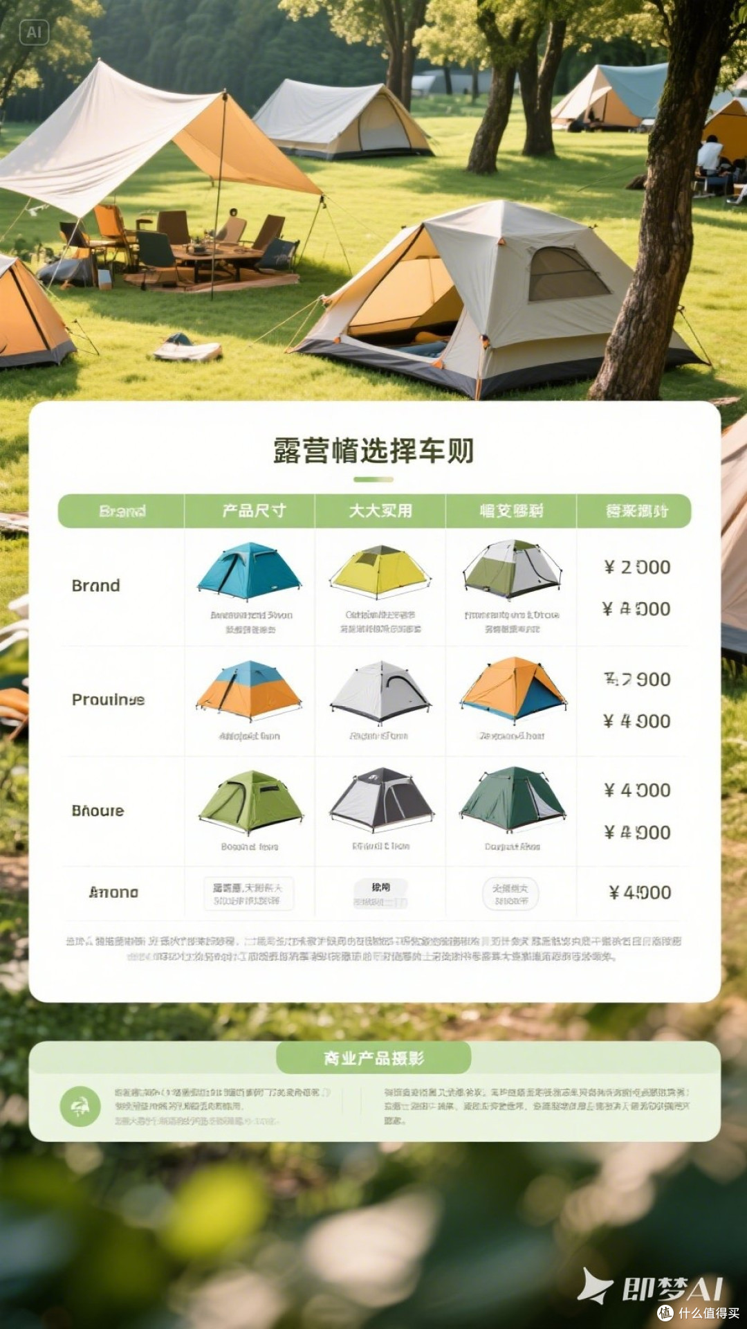 超实用!露营帐篷选购秘籍