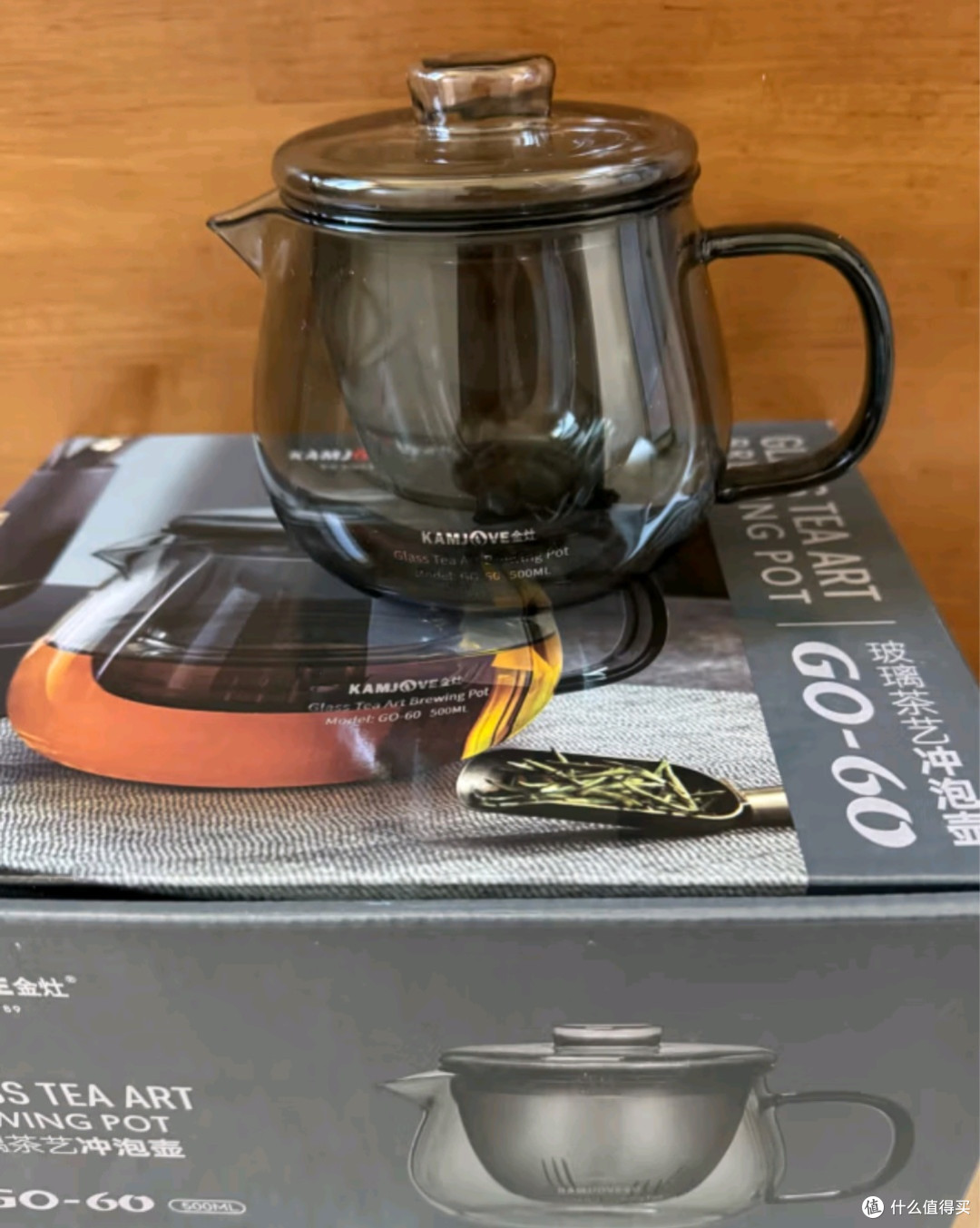 金灶(KAMJOVE)-高硼硅玻璃泡茶壶分离飘逸杯