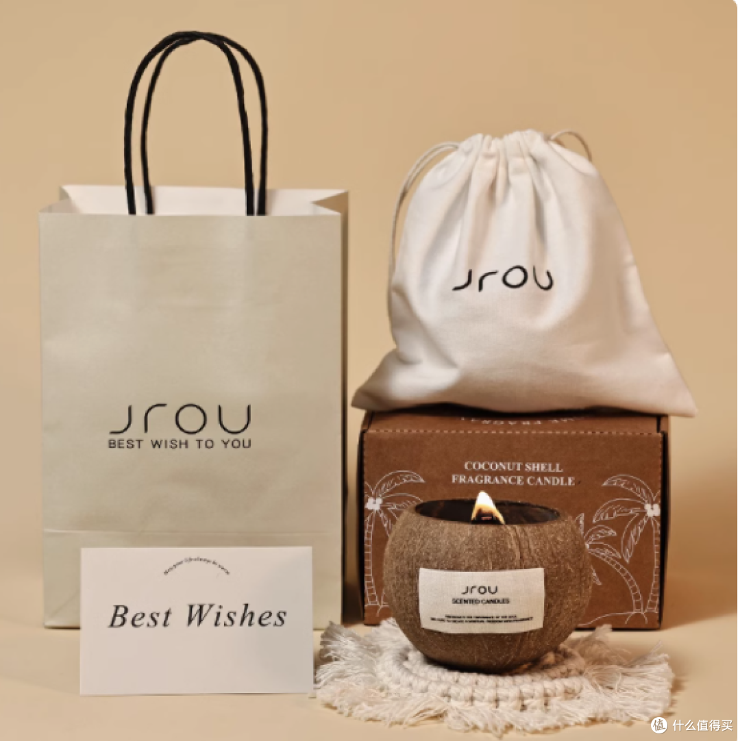被闺蜜追着问的 JROU 椰子壳香薰蜡烛,谁用谁爱!