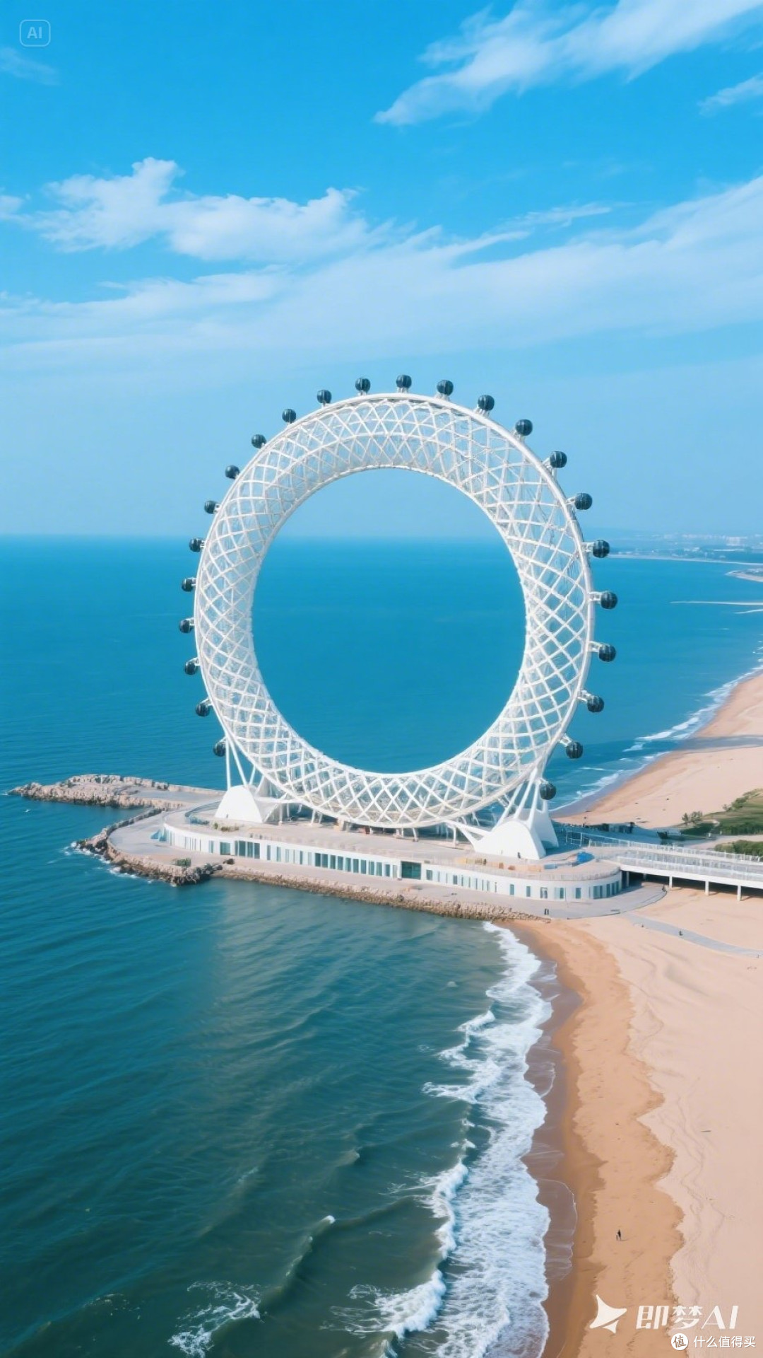 五一节假日,我打算去潍坊的渤海之眼
