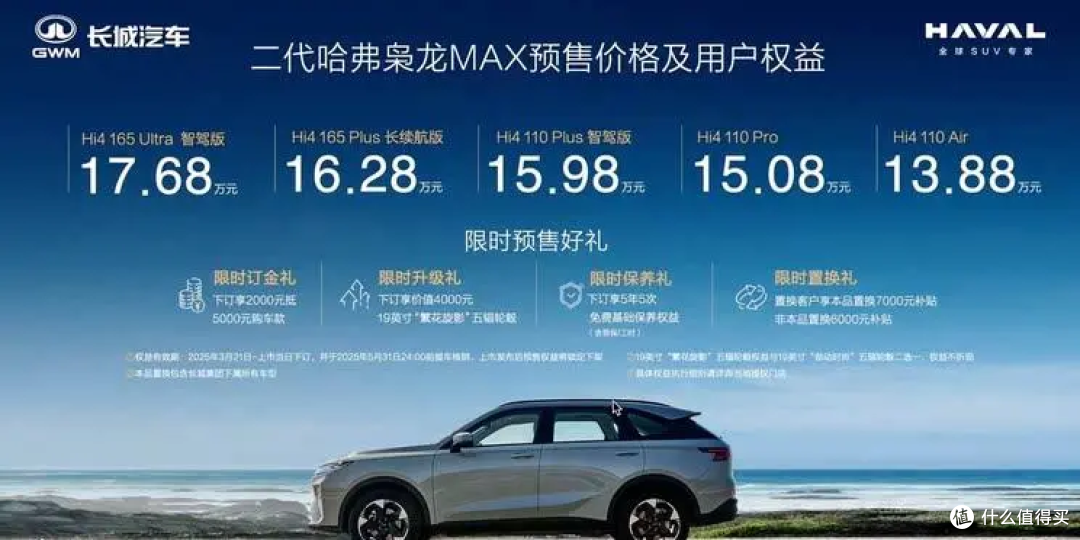 二代哈弗枭龙MAX上市 预售价13.88万起 搭载高阶智能驾驶