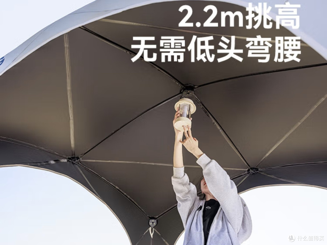 懒人友好速开设计露营天幕