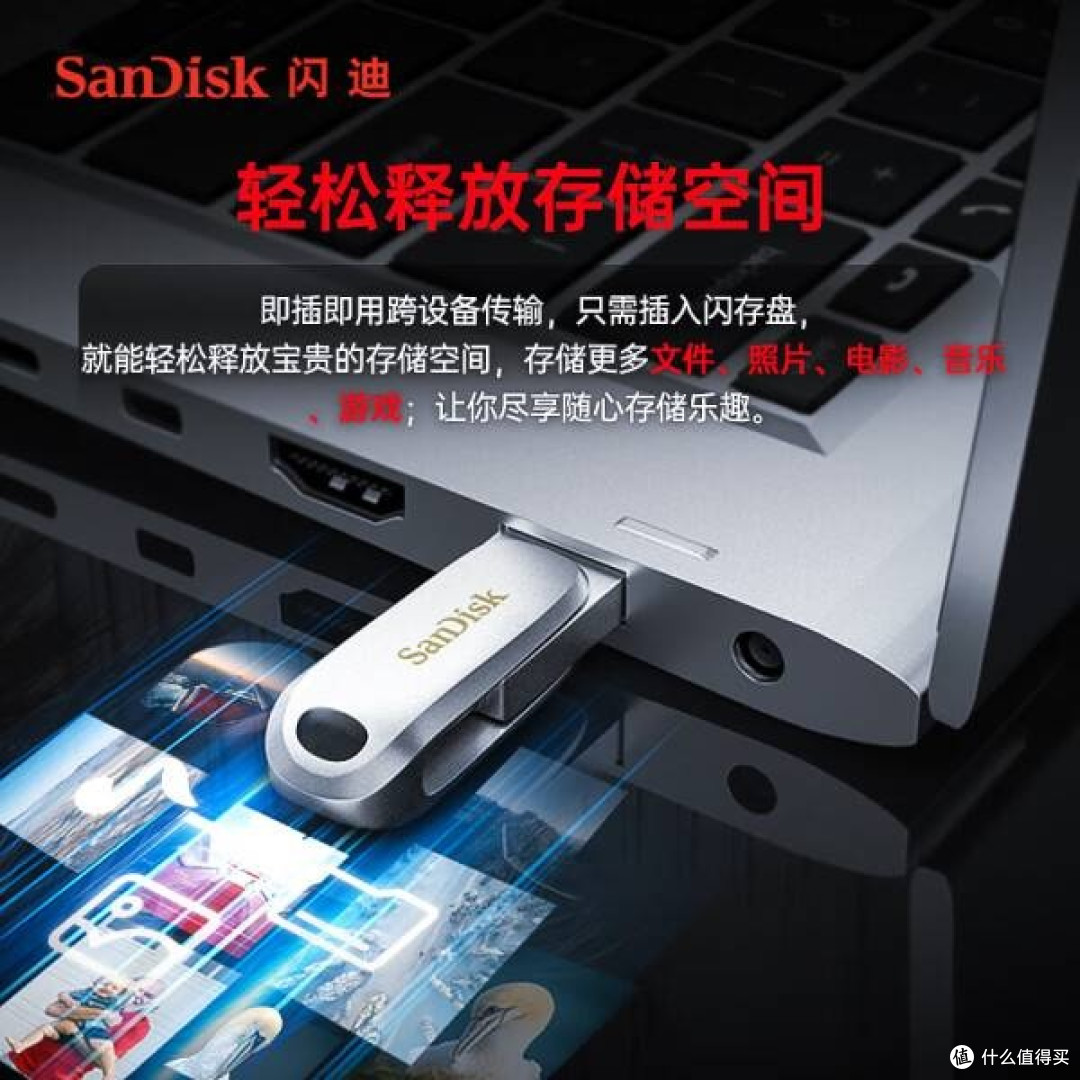 闪迪256GB Type-C USB3.2手机U盘:小巧高效,数据安全的新守护者