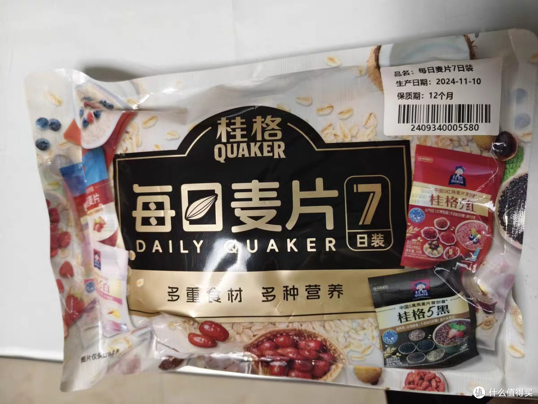 桂格每日麦片7日装测评:多元营养开启活力早餐